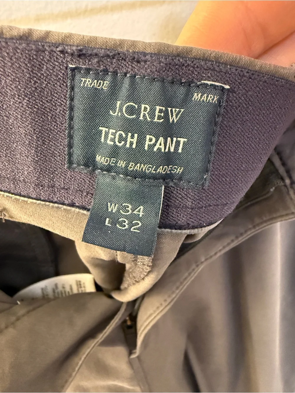 J.Crew 1040 Athletic Tapered-Fit Tech Pant 34/32